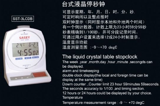 點擊查看詳細信息<br>標題：SST-3LCDB臺式液晶停秒鐘 閱讀次數(shù)：1783